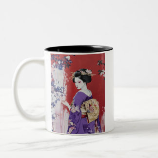 Japanese painting style GEISYA MAG11 Zweifarbige Tasse