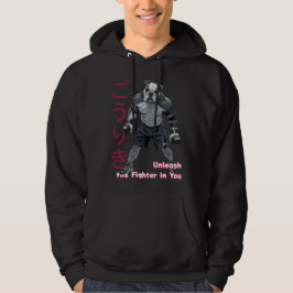 Japanese Retro Anime Bulldog MMA Mixed Martial Art Hoodie