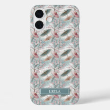 Japanese Sakura Umbrella Pattern Monogrammed