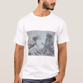 Japanese　Samurai&ukiyoe Men's T-shirt