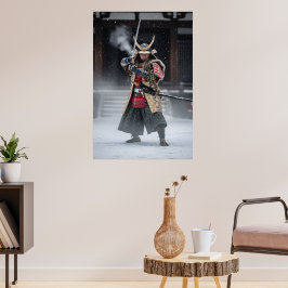 Japanese Samurai Warrior Poster