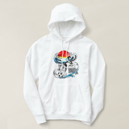 Japanese Soccer Cat Gift for Anime & Sports Lovers Hoodie