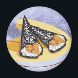 Japanese Sushi Rolls Magnet<br><div class="desc">A colourful magnet that reminds one of takeaway sushi.</div>