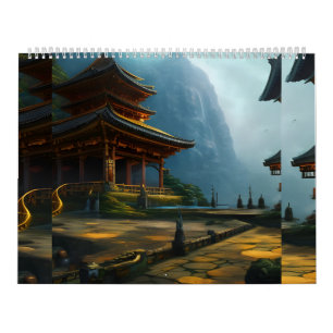 japanese themed paintings kalender