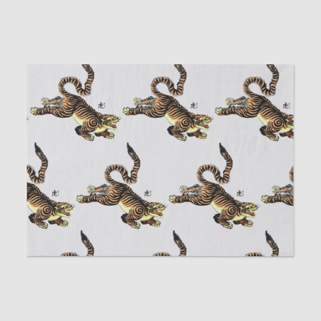 JAPANESE TIGER TISSUPAPIER SEIDENPAPIER (Vorderseite)