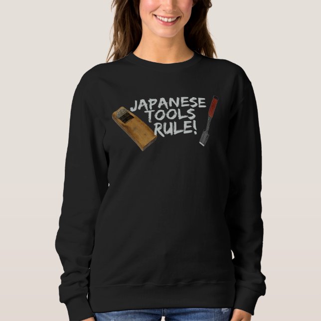 JAPANESE TOOLS RULE! HAND PLANE CHISEL SWEATSHIRT (Vorderseite)