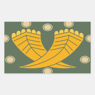 Japanese traditional pattern - CHOJI Rechteckiger Aufkleber