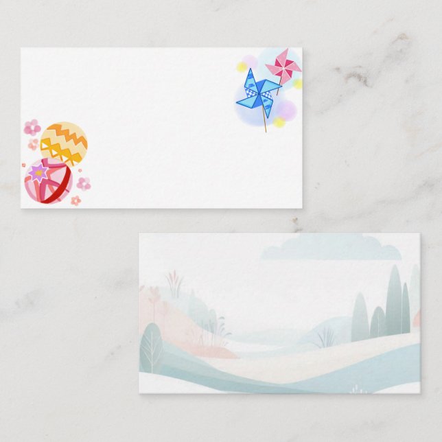 Japanese　Traditional　Vintage　 Visitenkarte (Vorne/Hinten)