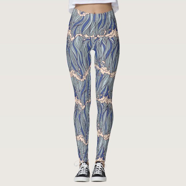 Japanese Umbrellas Leggings (Vorderseite)
