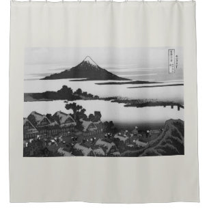 JAPANESE WOODBLOCK PRINT Duschvorhang