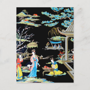 JAPANESISCHE VINTAGE ART POSTKARTE
