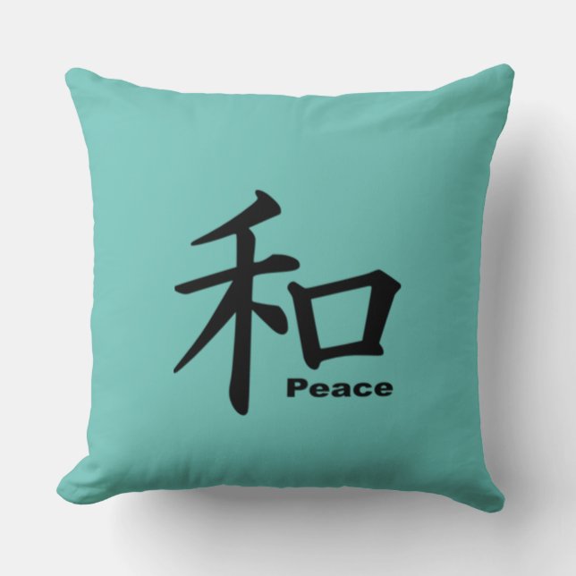 JAPANESISCHES FRIEDENSSIGN KISSEN (Vorderseite)
