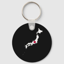 Japanflagge auf der Karte