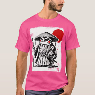 Japanisch Anime Samurai Frog Ukiyo-E Art T-Shirt