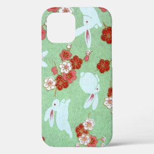 Japanisch Art - Sakuras und Rabbits iPhone 12 Fall Case-Mate iPhone Hülle