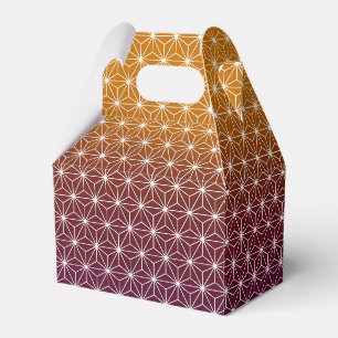 Japanisch Asanoha Traditionelle Printburgundy & Go Geschenkschachtel