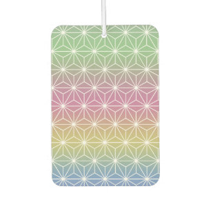 Japanisch Asanoha Traditionelle Printpastel Rainbo Autolufterfrischer