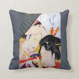 Japanisch-Asiatische Kunst Geishas Kissen