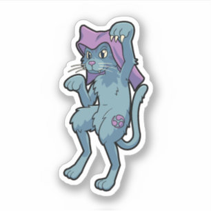 Japanisch Bakeneko Cat Yokai Aufkleber