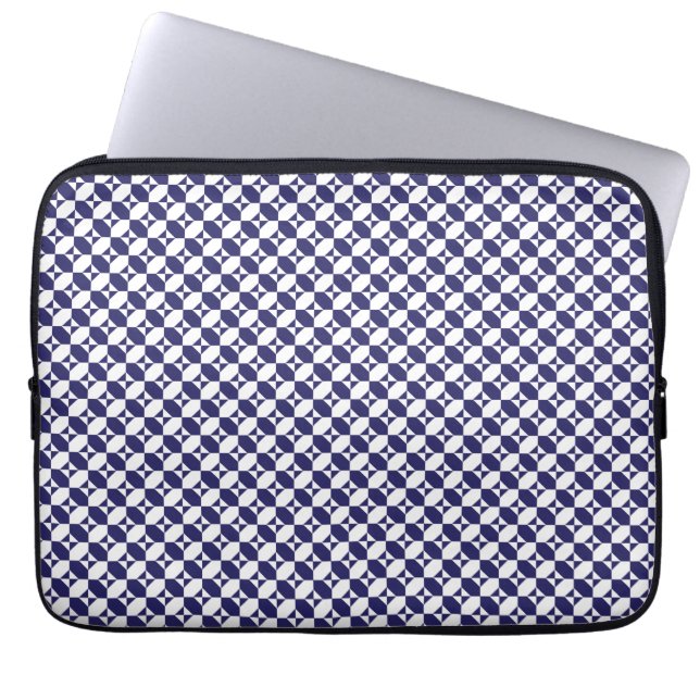 Japanisch Blau Laptopschutzhülle (Vorderseite)