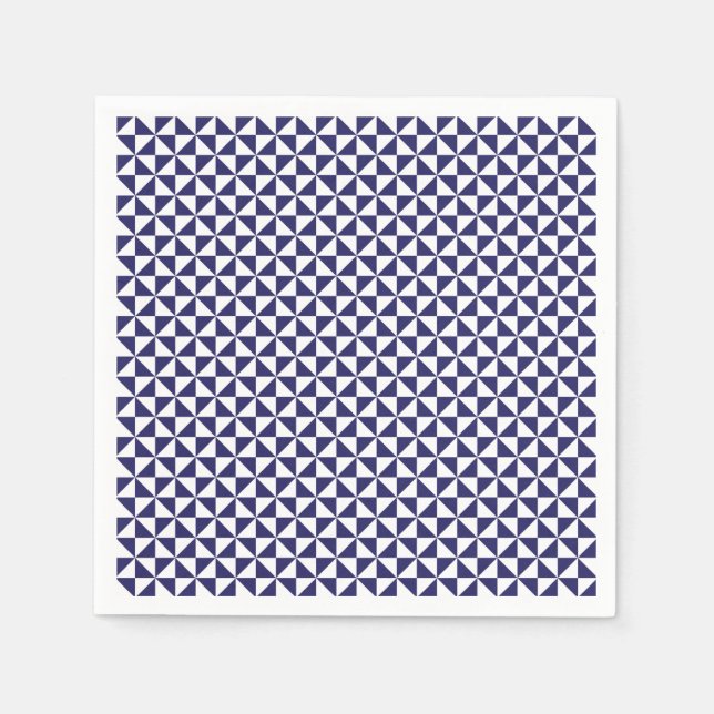 Japanisch Blue Napkins Serviette (Vorderseite)