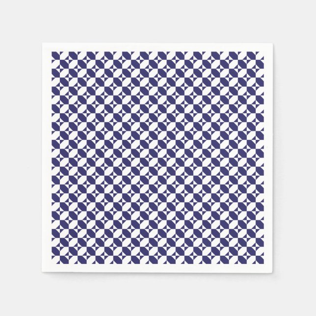 Japanisch Blue Napkins Serviette (Vorderseite)