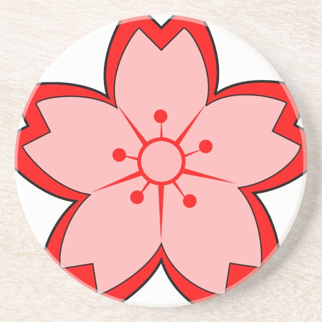 Japanisch Cherry Blossom Getränkeuntersetzer (Vorne)