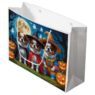 Japanisch Chin Dogs Pumpkin Halloween Funny Große Geschenktüte