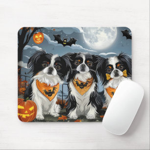Japanisch Chin Halloween Spooky Mousepad