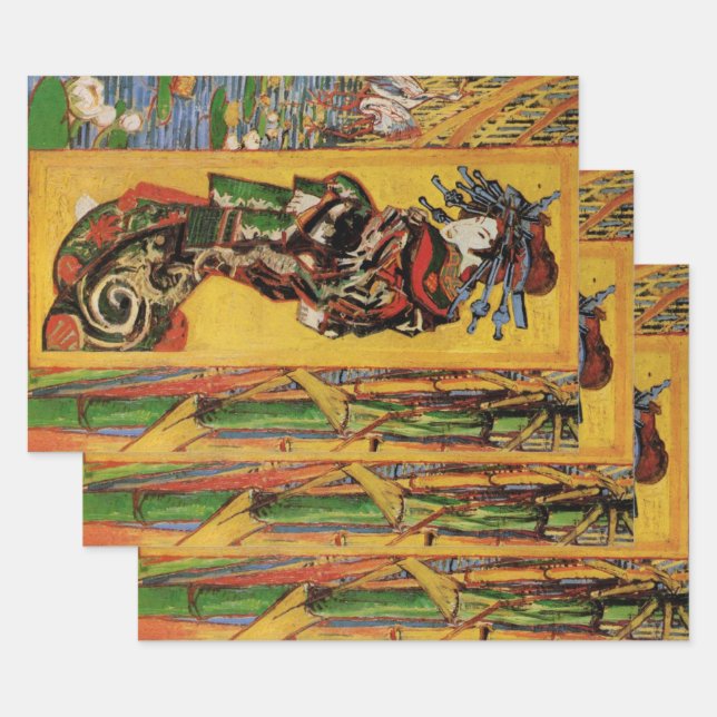 Japanisch Courtesan Oiran von Vincent van Gogh Geschenkpapier Set (Set)