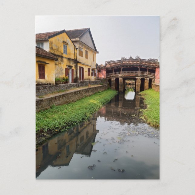 Japanisch Covered Bridge, Hoi An, Vietnam Postkarte (Vorderseite)