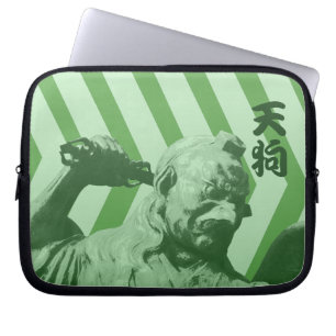 Japanisch Crow Tengu Yokai   Pop Art Laptopschutzhülle