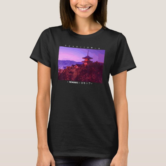 Japanisch Cyberpunk Tokyo Streetwear Ästhetik Japa T-Shirt (Vorderseite)