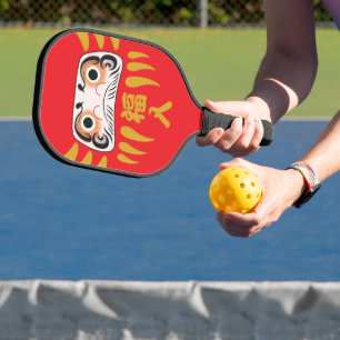 Japanisch Daruma - Viel Glück Pickleball Schläger