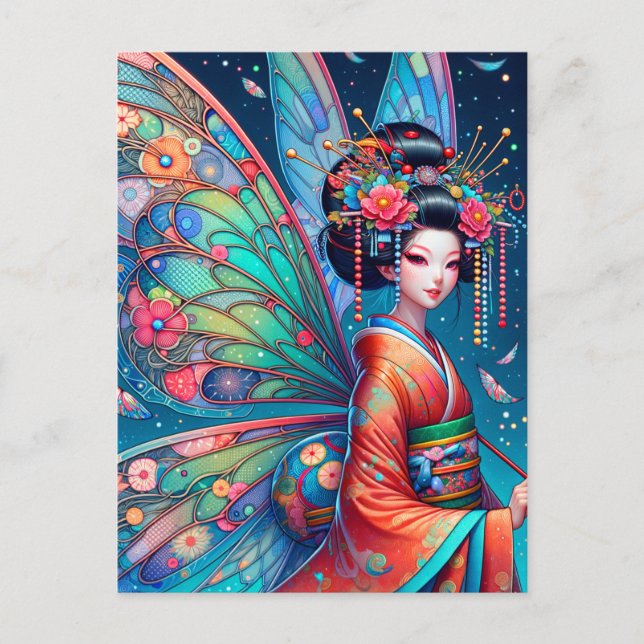 Japanisch Fairy Postkarte (Vorderseite)