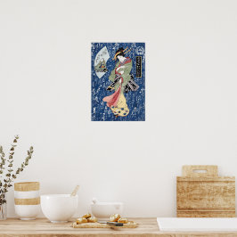Japanisch Geisha (1828) Keisai Eisen - Matte Poste Poster