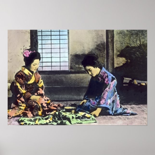 Japanisch Geisha Beauties Vintag Poster (Vorne)