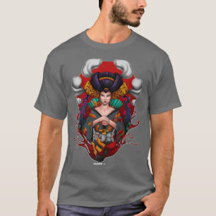 Japanisch Geisha Kawaii Girl Kimono Samurai (2) T-Shirt