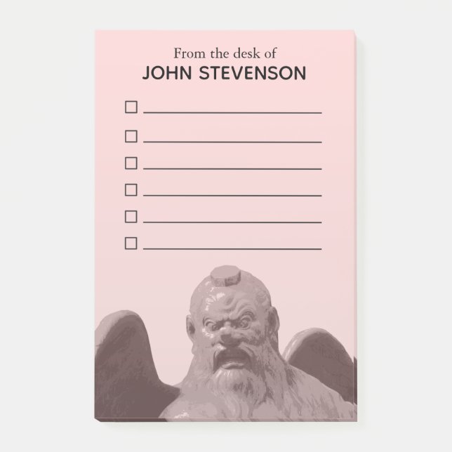 Japanisch Great Tengu Yokai Checkliste Post-it Klebezettel (Vorderseite)