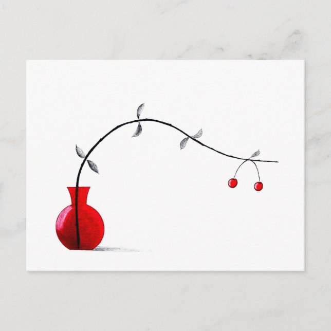 Japanisch Ikebana Chabana Postkarte (Vorderseite)