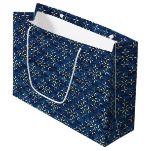 Japanisch Indigo Blue Große Geschenktüte