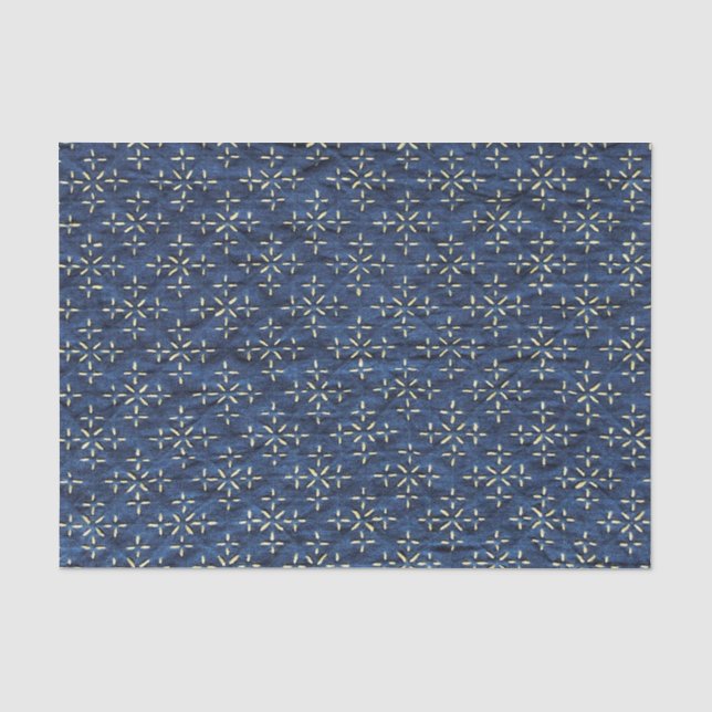 Japanisch Indigo Blue Seidenpapier (Vorderseite)