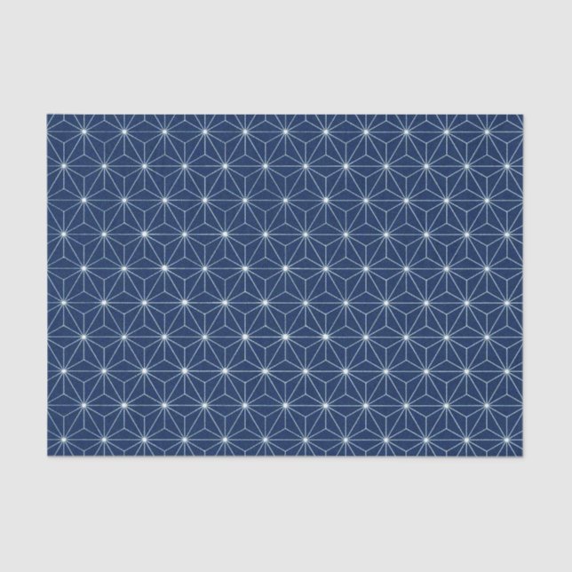 Japanisch Indigo Blue Seidenpapier (Vorderseite)