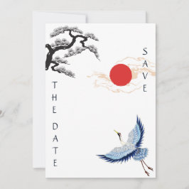 Japanisch inspirierte Hochzeitseinladung Einladung