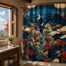 Japanisch inspirierte Luxus-Badezimmer-Blumenkunst