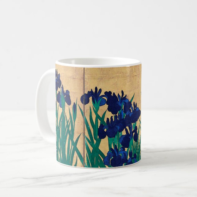 Japanisch Ire (Detail), Ogata Kōrin Kaffeetasse (Vorderseite Links)