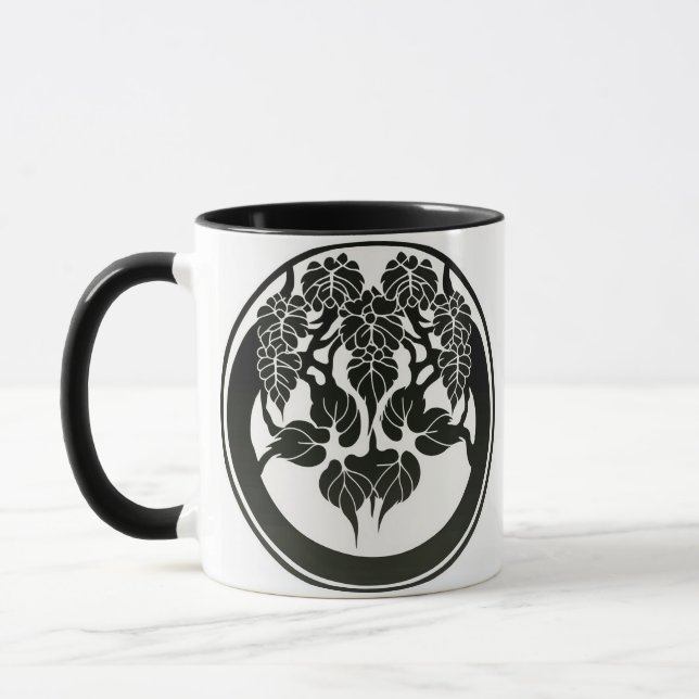 Japanisch Ivy - Maru ni Tsuta - Wappen Tasse (Links)