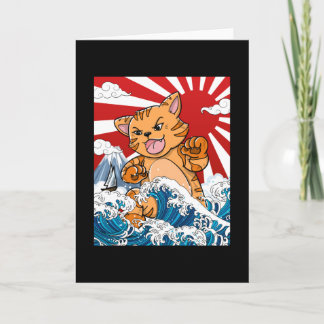Japanisch Kaiju Cat Anime Manga kawaii otaku Karte