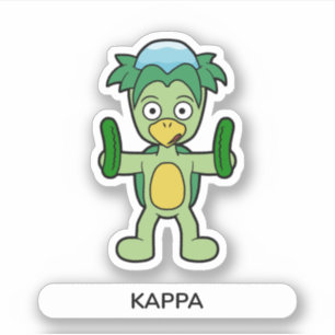 Japanisch Kappa Yokai Aufkleber