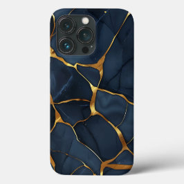 Japanisch Kintsugi Dark Blue Case-Mate iPhone Hülle